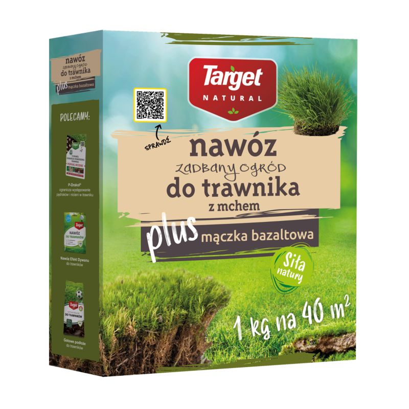 Nawóz do trawnika z mchem Target z mączką bazaltową 1 kg