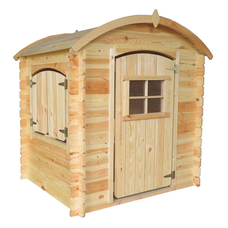 Drewniany domek zabaw Timbela bez podłogi 1,1 m2, M505-1, drewno naturalne, grubość deski 19 mm, 1 szt.