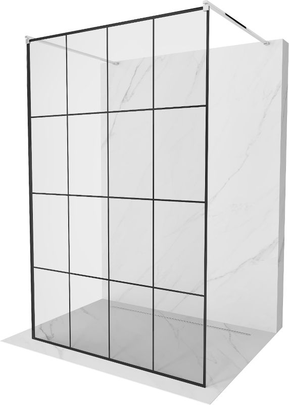 Ścianka prysznicowa Mexen Kioto czarny wzór 140x200 cm 800-140-002-01-77 1 szt.