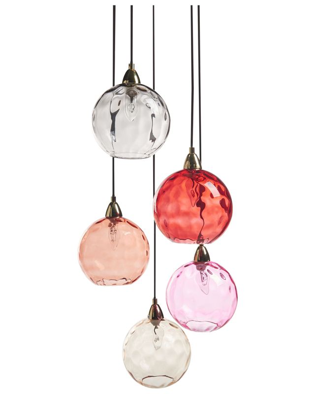 Lampa wisząca Pabellon Szkło Czerwony 1 szt.