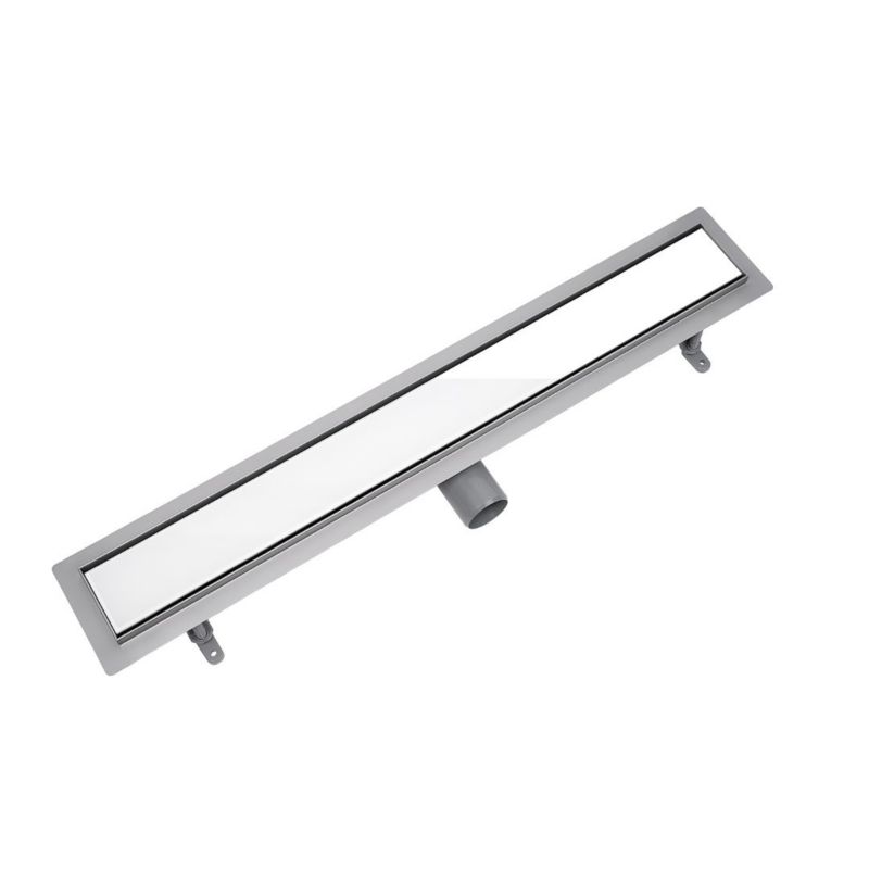 Odpływ liniowy Vogi ruszt białe szkło 60 cm stalowy 1 szt.