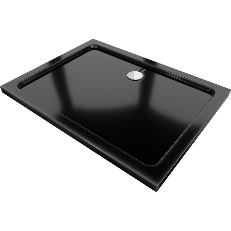 Brodzik prostokątny Mexen Flat czarny 130x80 cm 40708013 1 szt.