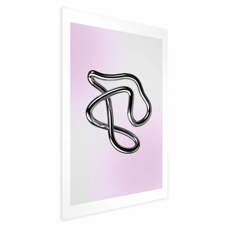 Plakat Artgeist Srebrne Zawiłości 60x90 cm bez ramy 1 szt