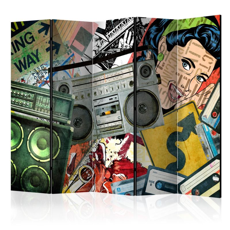 Parawan dwustronny Artgeist Street art 225x172 cm Street art 1 szt
