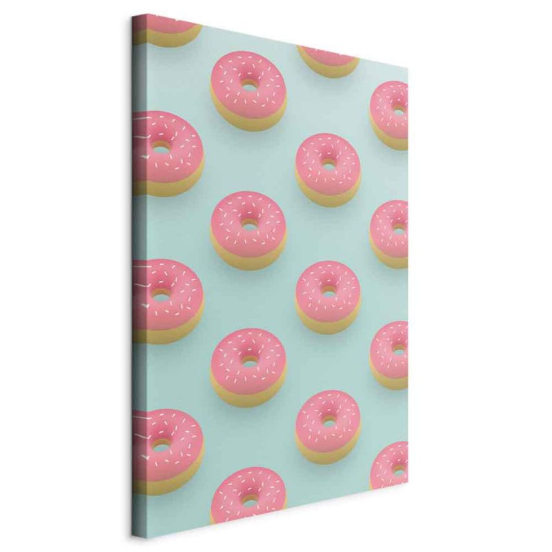 Obraz Artgeist Pastelowe donuty 80 x 120 cm płótno włoskie 1 szt