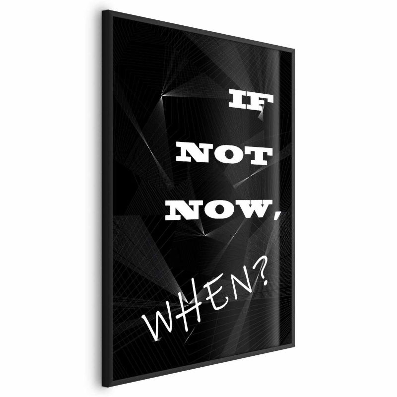 Plakat Artgeist When 21x30 cm z ramą czarną 1 szt