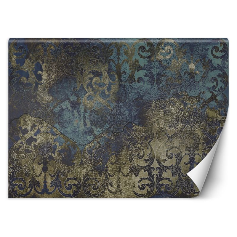 Fototapeta Feeby Błękitny ornament vintage 350x245 1 szt