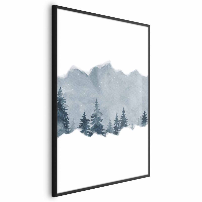 Plakat Artgeist Wycinek Syberii 21x30 cm z ramą czarną 1 szt
