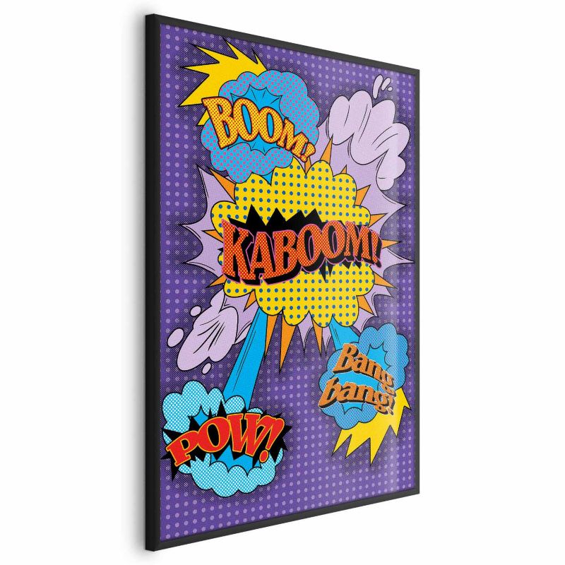 Plakat Artgeist Kaboom 21x30 cm z ramą czarną 1 szt