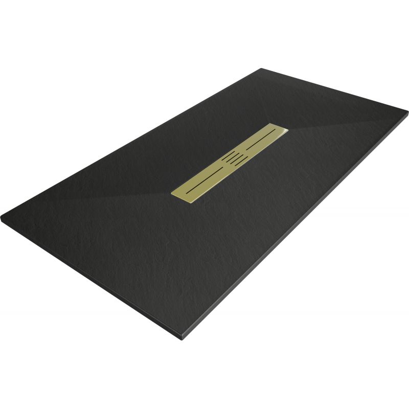 Brodzik prostokątny Mexen Toro czarny 160x70 cm 43707016-G 1 szt.