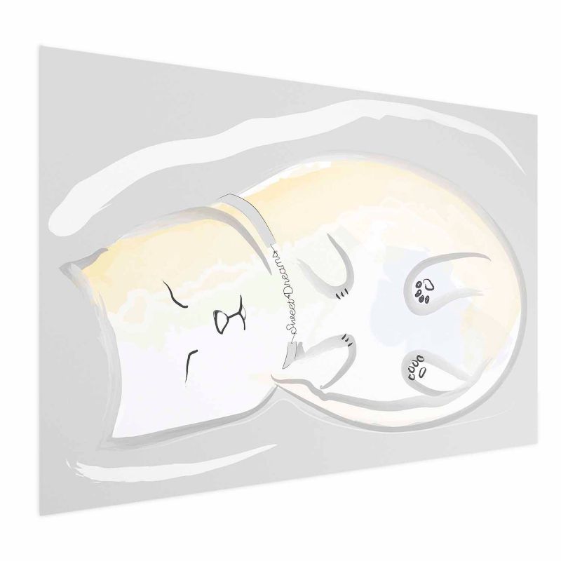 Plakat Artgeist Śpiący kotek 60x40 cm bez ramy 1 szt