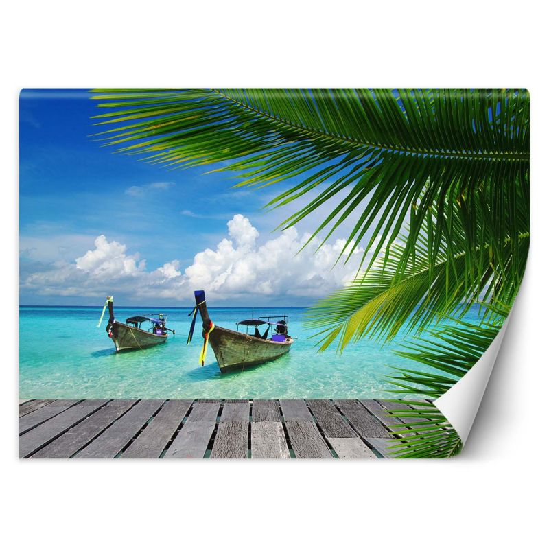 Fototapeta Feeby Tropikalna plaża palmy natura 450x315 1 szt