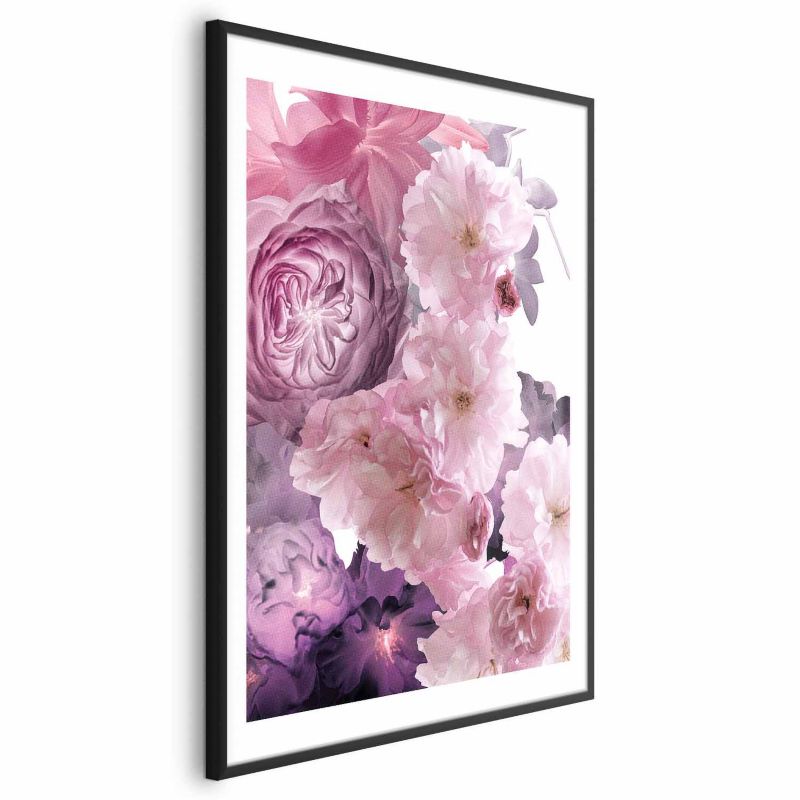 Plakat Artgeist Wachlarz kwiatów 21x30 cm z ramą czarną 1 szt