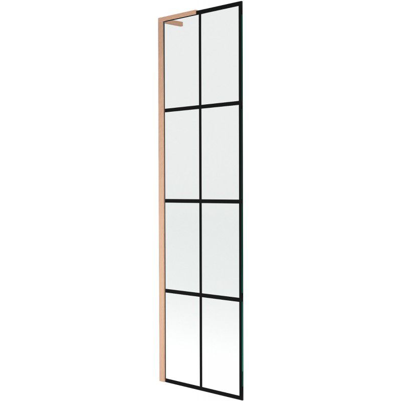 Parawan nawannowy 1-skrzydłowy Mexen Next L czarny wzór 50x150 cm 1 szt.