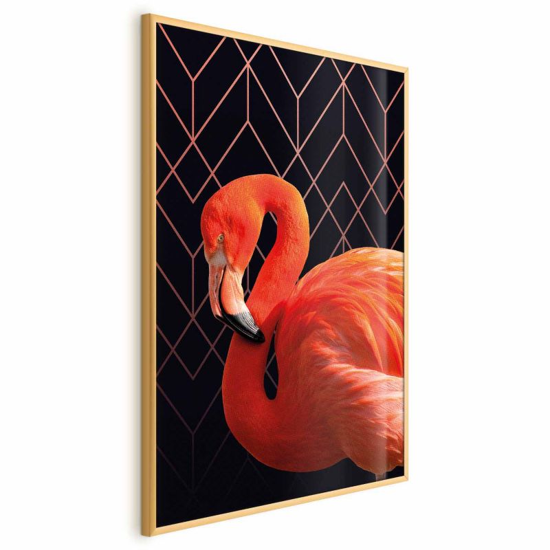 Plakat Artgeist Flaming solo 21x30 cm z ramą złotą 1 szt