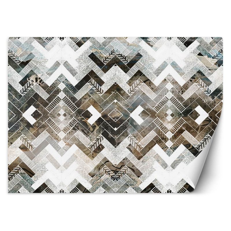 Fototapeta Feeby Geometryczny wzór w jodełkę 100x70 1 szt