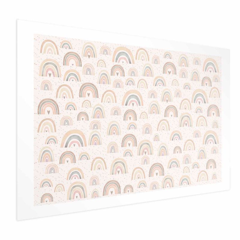 Plakat Artgeist Tęcze i serca 30x21 cm bez ramy 1 szt