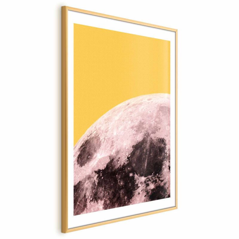 Plakat Artgeist Słoneczny księżyc 60x90 cm z ramą złotą 1 szt