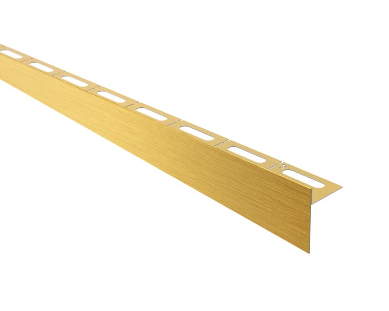 Listwa brodzikowa krawędziowa spadkowa Lambro złoty mat 180 cm lewa 1 szt.