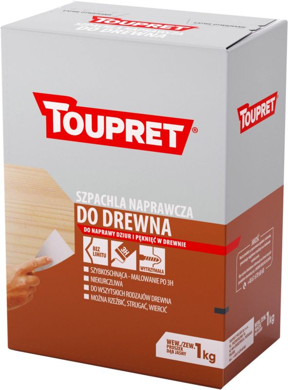 Szpachla naprawcza Toupret 1 kg jasny dąb