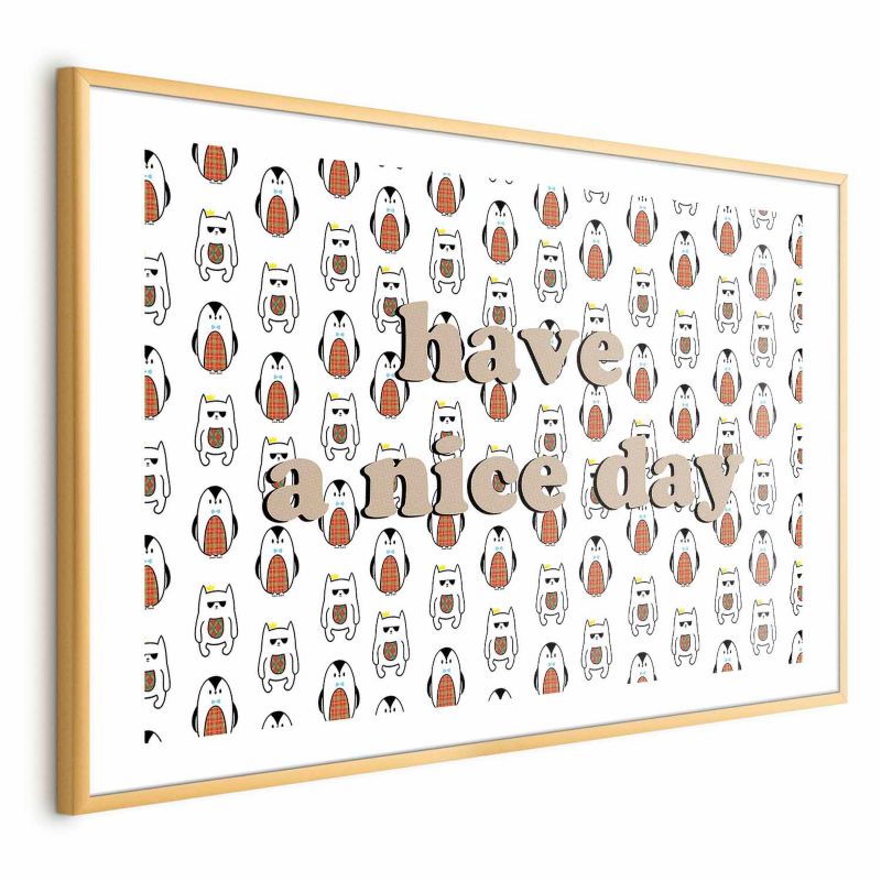 Plakat Artgeist Nice day 60x40 cm z ramą złotą 1 szt
