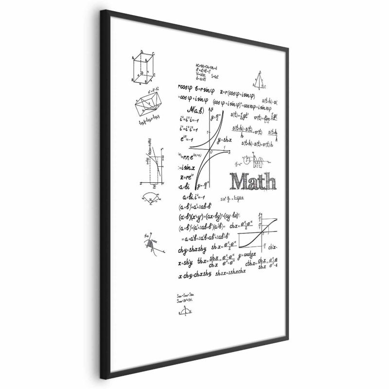 Plakat Artgeist Matematyka 40x60 cm z ramą czarną 1 szt