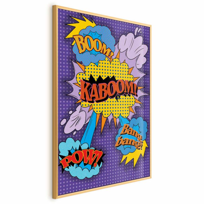 Plakat Artgeist Kaboom 29,7x42 cm z ramą złotą 1 szt