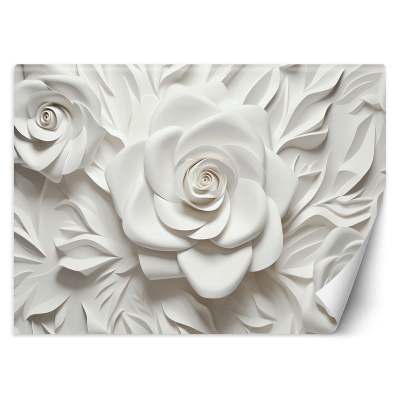 Fototapeta Feeby Białe kwiaty 3D 250x175 1 szt