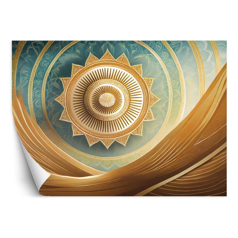 Fototapeta Feeby Mandala złota orientalna 200x140 1 szt