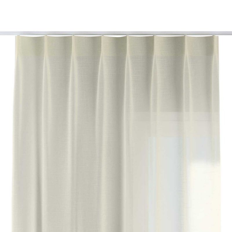 Zasłona na haczykach flex pojedynczych Dekoria 140x260 cm prześwitująca ecru 1 szt.