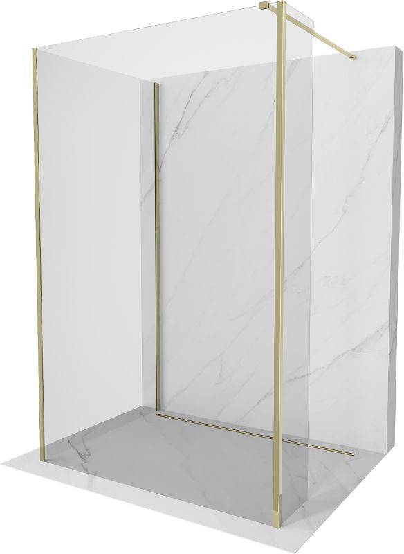 Ścianka prysznicowa Mexen Kioto złota 135 x 100 x 30 cm 800-135-100-221-50-00-030 1 szt.