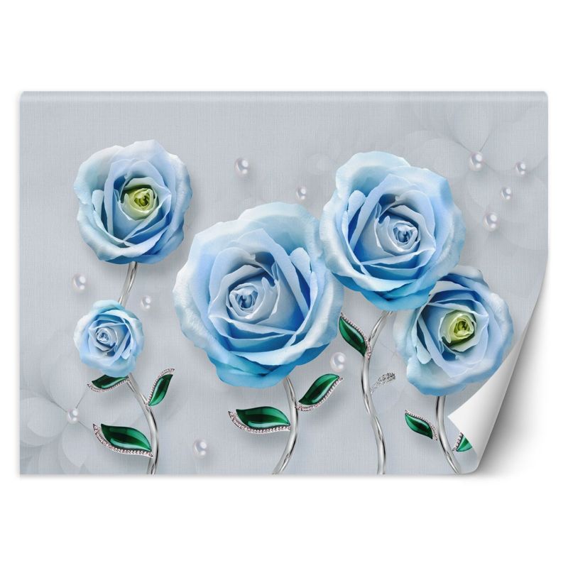 Fototapeta Feeby Niebieskie róże 3D 400x280 1 szt