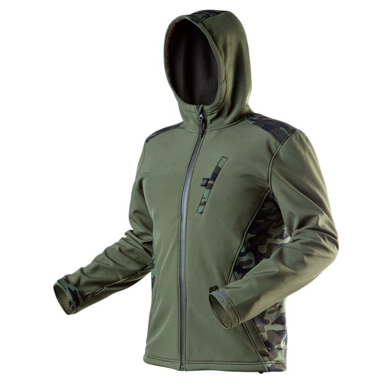 Kurtka softshell NEO TOOLS seria CAMO rozm. XXL zielona 1 szt.