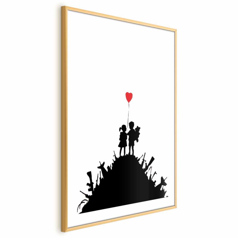 Plakat Artgeist Pole bitwy 40x60 cm z ramą złotą 1 szt