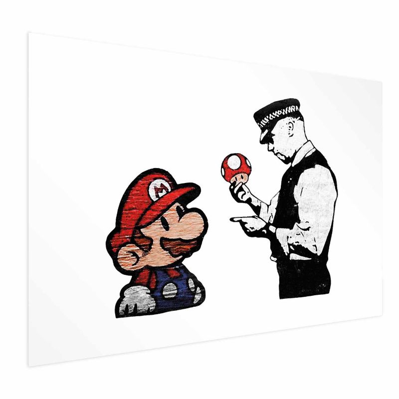 Plakat Artgeist Banksy: Grzybiarz 30x21 cm bez ramy 1 szt