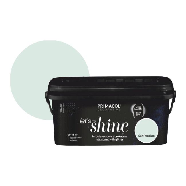 Farba z brokatem Primacol Let's Shine 2 l San Francisco