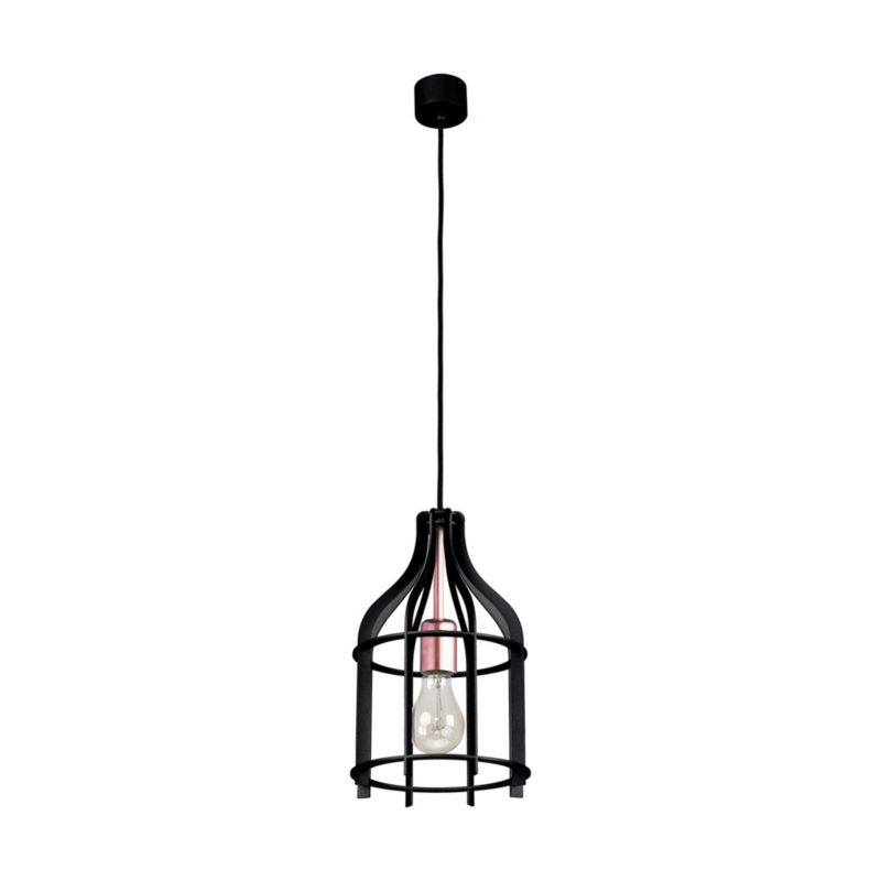 Lampa Wisząca SPOT Light 1xE27 Max.60W Klasyczna Czerń w Industrialnym Stylu od Polskiego Producenta, 1 szt.