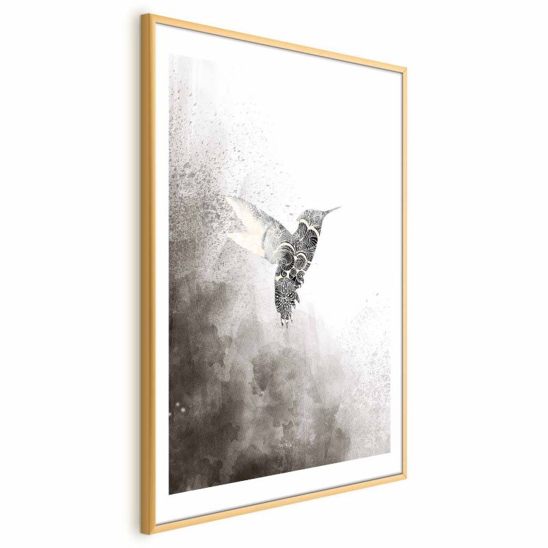 Plakat Artgeist Etniczny koliber 29,7x42 cm z ramą złotą 1 szt