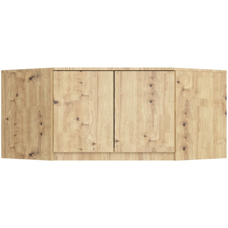 Nadstawka na szafę Akord S100 Dąb Artisan 100 cm 2 drzwi kolor Dąb Artisan mat 3 półki 100x50x55 cm 1 szt.