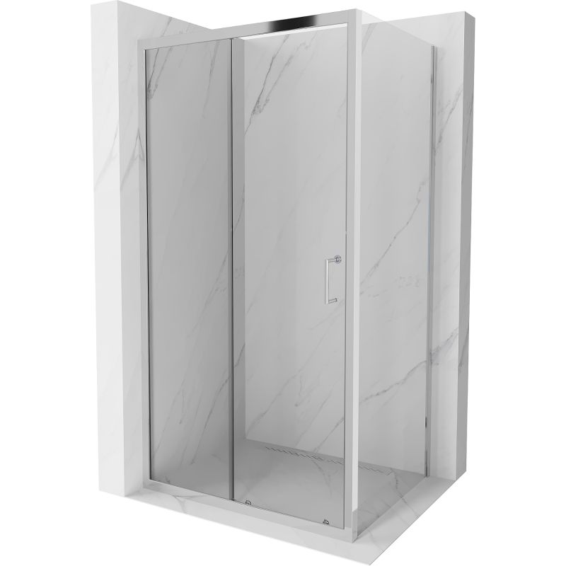 Kabina prysznicowa prostokątna Mexen Apia transparent chrom 840-125-080-01-00 1 szt.