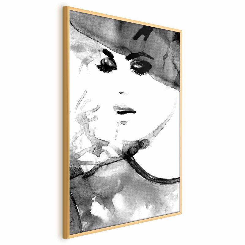 Plakat Artgeist Zakochana elegancja 29,7x42 cm z ramą złotą 1 szt