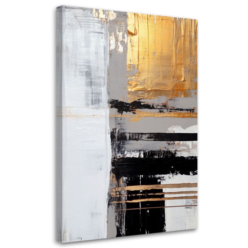 Obraz do salonu sypialni Feeby Złota Abstrakcja 70x100cm 1szt