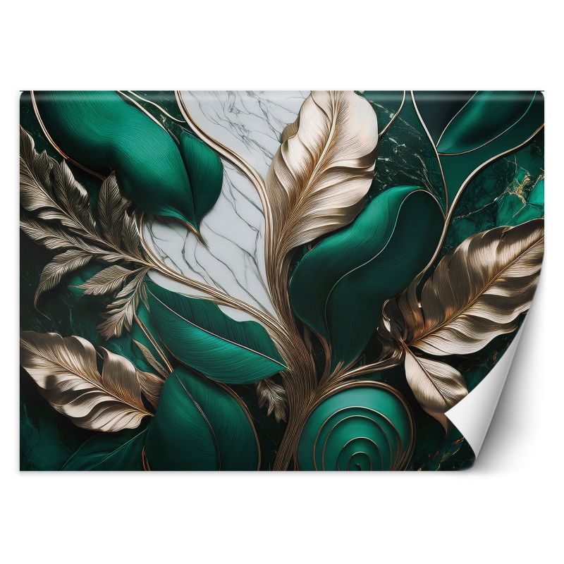 Fototapeta Feeby Liście ze Zlotem styl Glamour Loft 350x245 1 szt