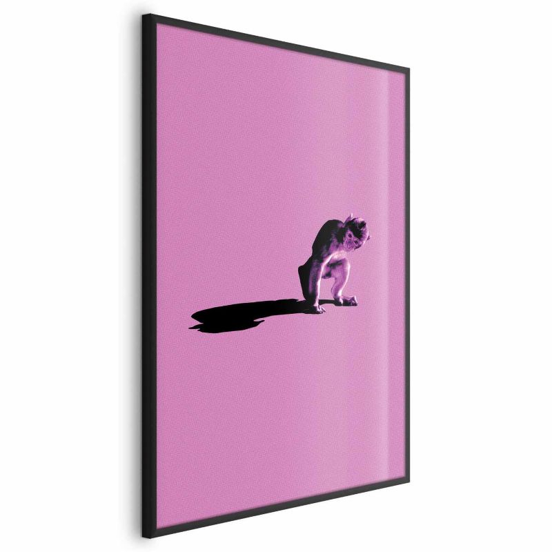 Plakat Artgeist Mała małpka 29,7x42 cm z ramą czarną 1 szt
