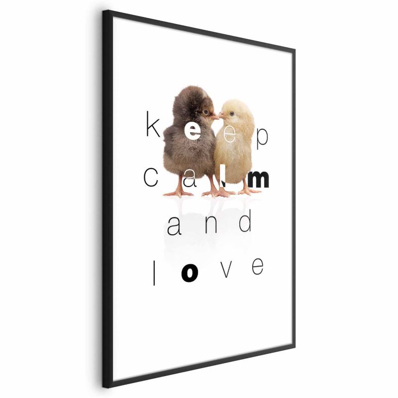 Plakat Artgeist Keep Calm 40x60 cm z ramą czarną 1 szt