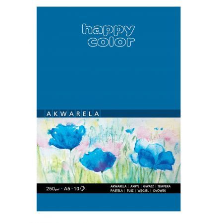 Happy Color Blok do akwareli A5- 250g 10 kartek