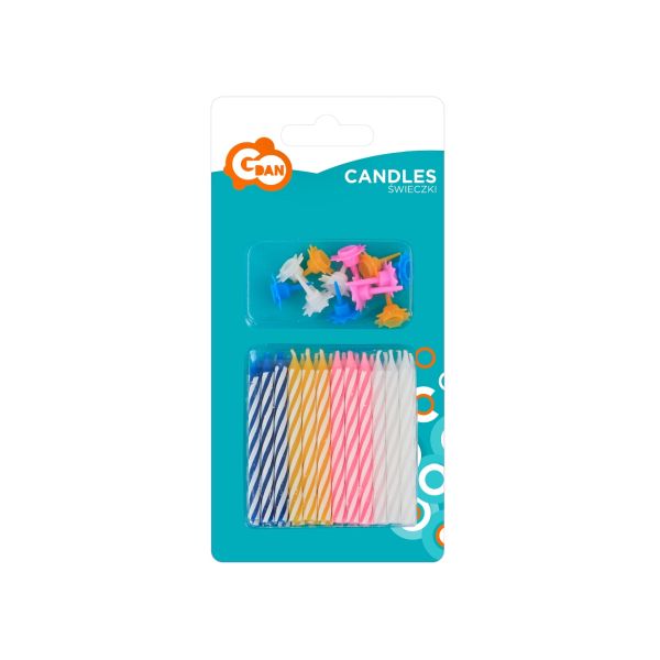 Świeczki urodzinowe Classic 6,4 cm 12 sztuk