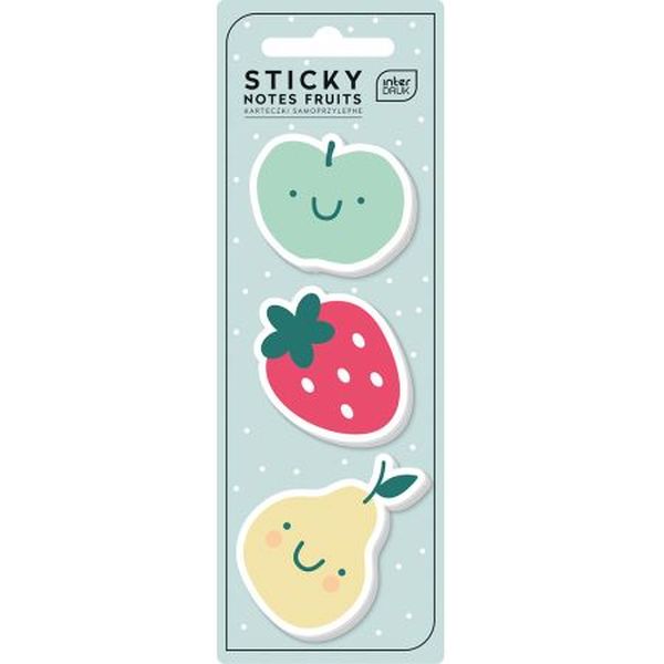 Karteczki SAMOPRZYLEPNE KSZTAŁTY fruits Interdruk
