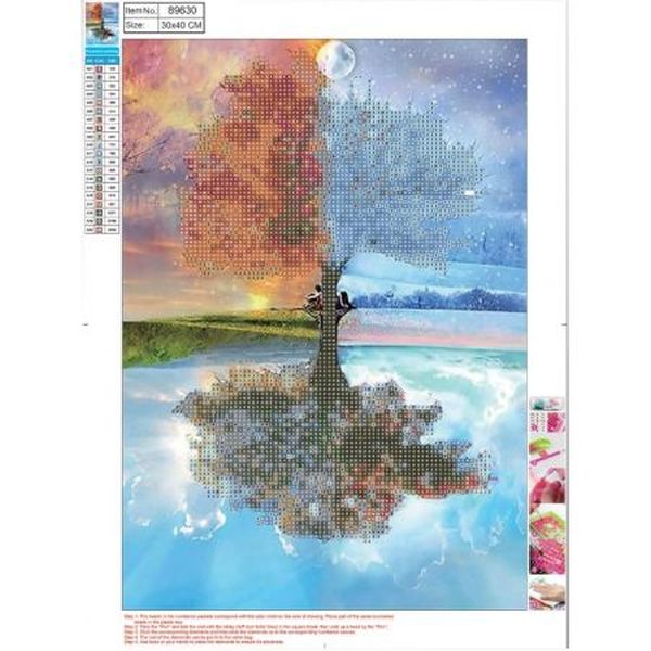 Haft Diementowy 5D Seasons 30/40cm