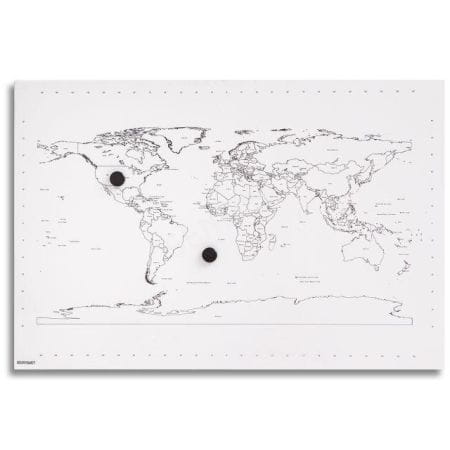 Mapa Świata 60/40cm Magnetyczna Dp Craft